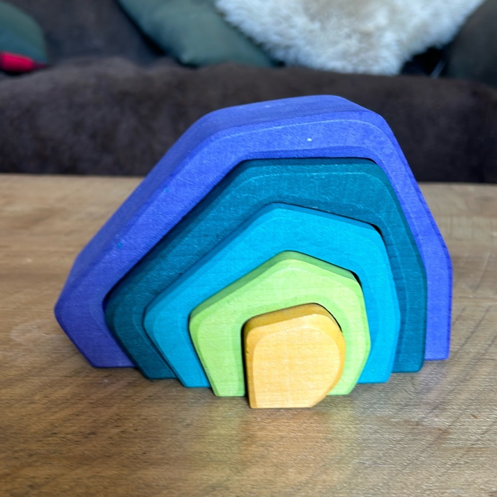 Grimm’s Wooden Stacking Rainbow
